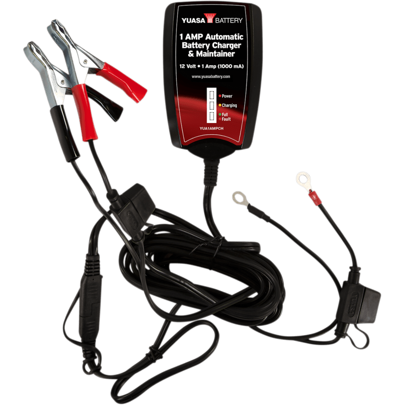 YUASA BATTERY CHARGER (YUA1AMPCH) - DRIVEN Canada's Powersports 048493201009YUA1AMPCH