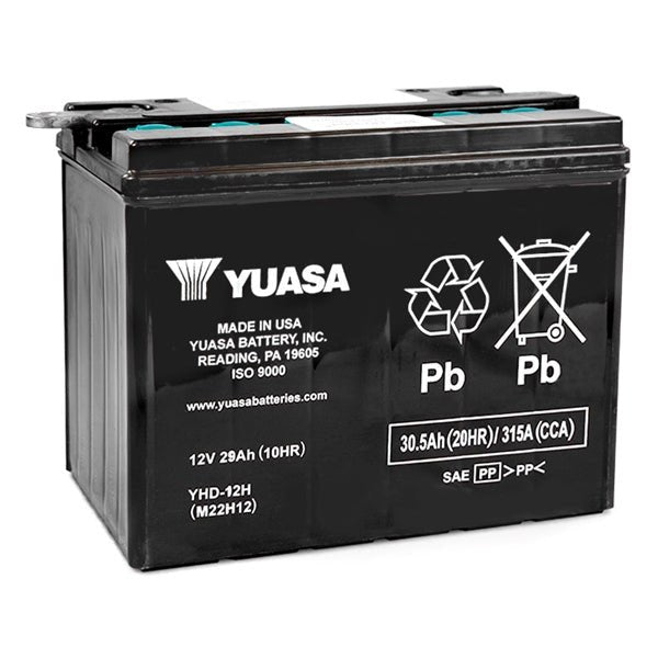 YUASA BATTERY CONVENTIONAL (YUAM22H12TWN) - DRIVEN Canada's Powersports 048493226125YUAM22H12TWN