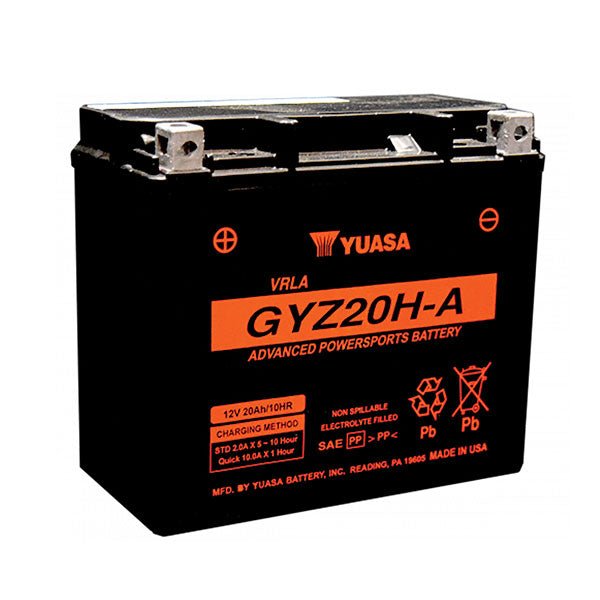 YUASA BATTERY MAINTENANCE FREE AGM FACTORY ACTIVATED (YUAM720GHA) - DRIVEN Canada's Powersports 048493827254YUAM720GHA