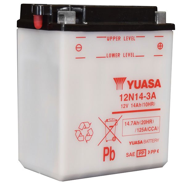 YUASA 12N14 - 3A CONVENTIONAL 12V BATTERY (YUAM2241B) - DRIVEN Canada's Powersports 048493224121YUAM2241B