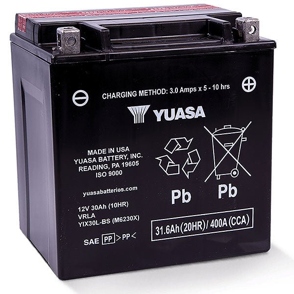 YUASA BATTERY MAINTENANCE FREE AGM HIGH PERFORMANCE (YUAM6230XPW) - DRIVEN Canada's Powersports 048493623054YUAM6230XPW