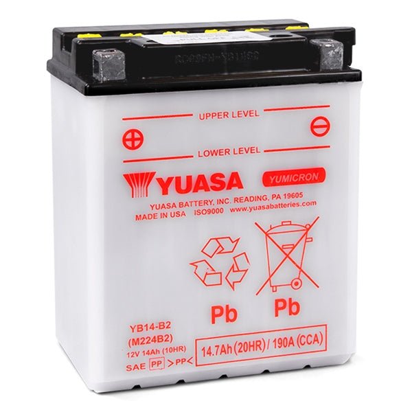 YUASA HIGH PERFORMANCE CONVENTIONAL (AGM) BATTERIES (YUAM224B2IND) - DRIVEN Canada's Powersports 048493224220YUAM224B2IND