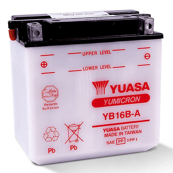 YUASA YB16B - A YUMICRON 12V BATTERY (YUAM2216B) - DRIVEN Canada's Powersports 048493291628YUAM2216B