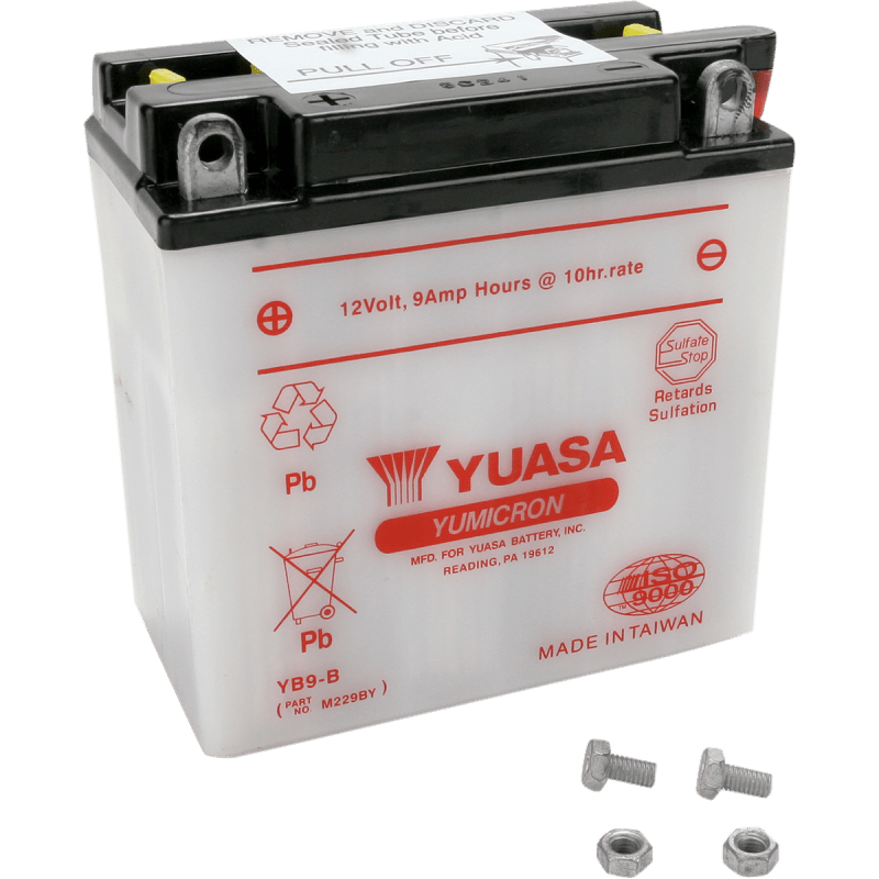YUASA YB9 - B YUMICRON 12V BATTERY (YUAM229BY) - DRIVEN Canada's Powersports 048493229294YUAM229BY