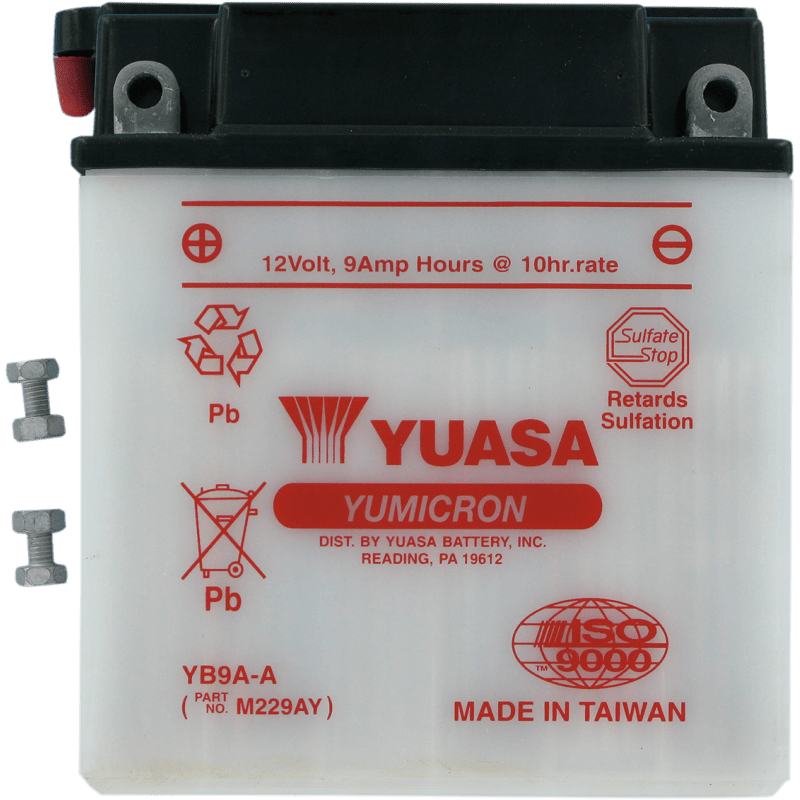 YUASA YB9A - A YUMICRON 12V BATTERY (YUAM229AY) - DRIVEN Canada's Powersports 048493229195YUAM229AY