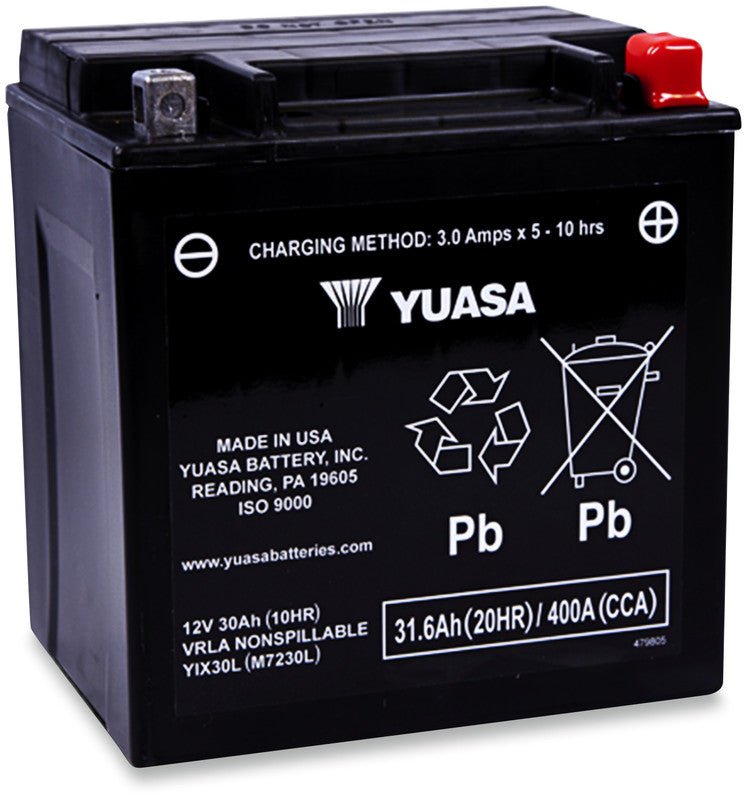 YUASA YIX30L FACTORY ACTIVATED 12V BATTERY (YUAM7230L) - DRIVEN Canada's Powersports 048493723020YUAM7230L