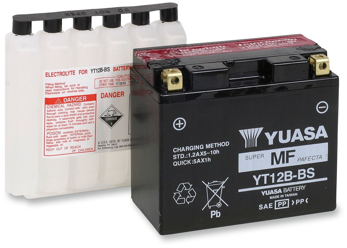 YUASA YT12B - BS MAINTENANCE FREE 12V BATTERY (YUAM6212B) - DRIVEN Canada's Powersports 048493621289YUAM6212B