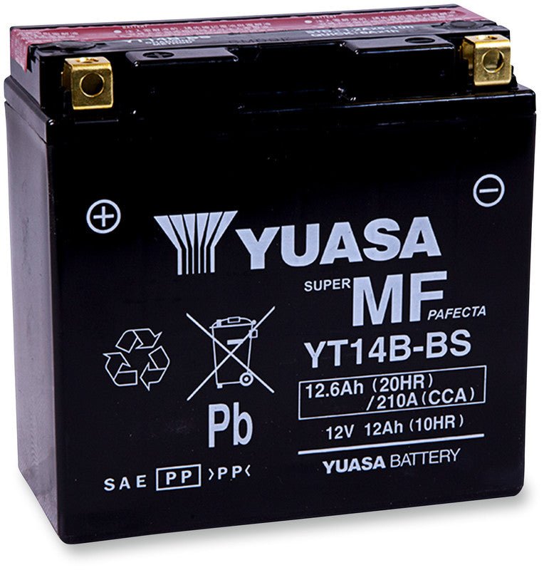 YUASA YT14B - BS MAINTENANCE FREE 12V BATTERY (YUAM624B4) - DRIVEN Canada's Powersports 048493624488YUAM624B4