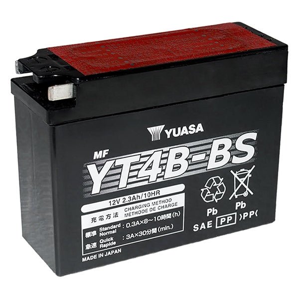 YUASA YT4B - BS MAINTENANCE FREE 12V BATTERY (YUAM62T4B) - DRIVEN Canada's Powersports 048493620497YUAM62T4B