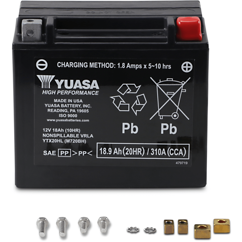 YUASA YTX20HL FACTORY ACTIVATED 12V BATTERY (YUAM720BH) - DRIVEN Canada's Powersports 048493720241YUAM720BH