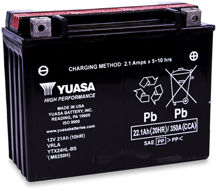 YUASA YTX24HL - BS HIGH PERFORMANCE, 12V BATTERY (YUAM6250H) - DRIVEN Canada's Powersports 048493625034YUAM6250H