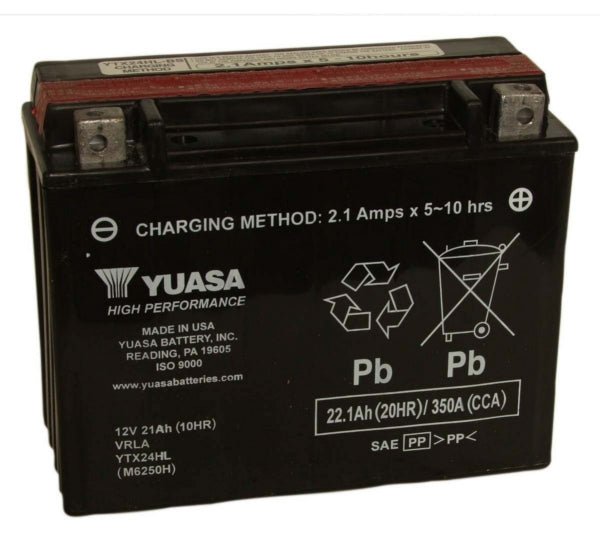 YUASA YTX24HL FACTORY ACTIVATED, 12V BATTERY (YUAM7250H) - DRIVEN Canada's Powersports 048493725048YUAM7250H