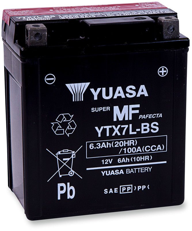 YUASA YTX7L - BS MAINTENANCE FREE 12V BATTERY (YUAM327BS) - DRIVEN Canada's Powersports 048493327518YUAM327BS