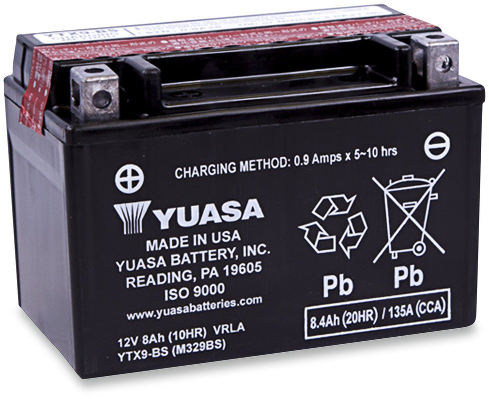 YUASA YTX9 - BS MAINTENANCE FREE 12V BATTERY (YUAM329BS) - DRIVEN Canada's Powersports 048493329611YUAM329BS