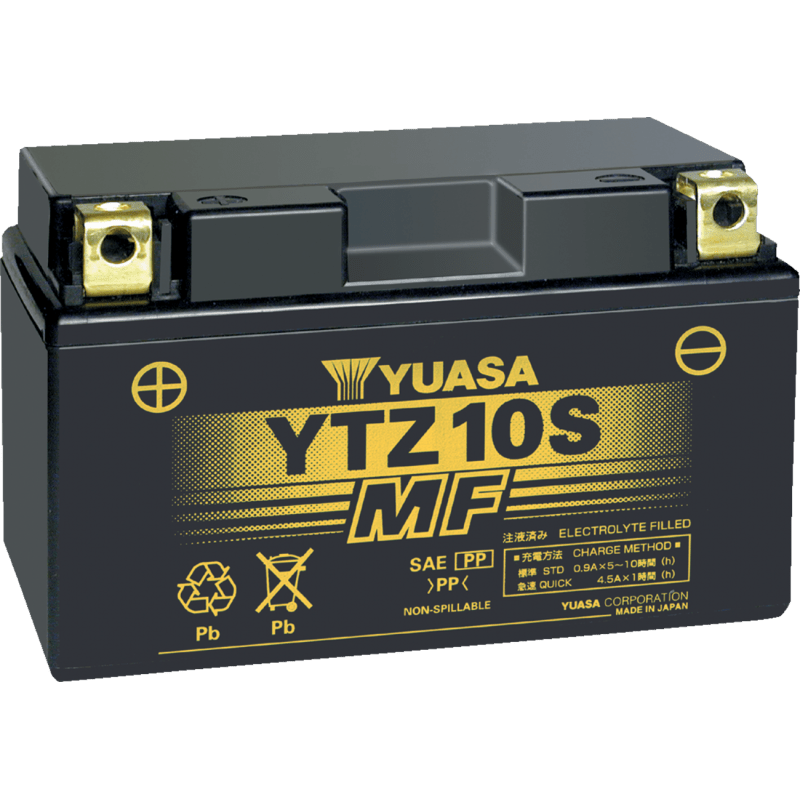 YUASA YTZ10S FACTORY ACTIVATED 12V BATTERY (YUAM7210A) - DRIVEN Canada's Powersports 048493721026YUAM7210A