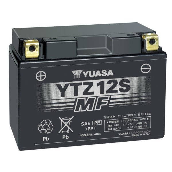 YUASA YTZ12S FACTORY ACTIVATED 12V BATTERY (YUAM7212A) - DRIVEN Canada's Powersports 048493721224YUAM7212A