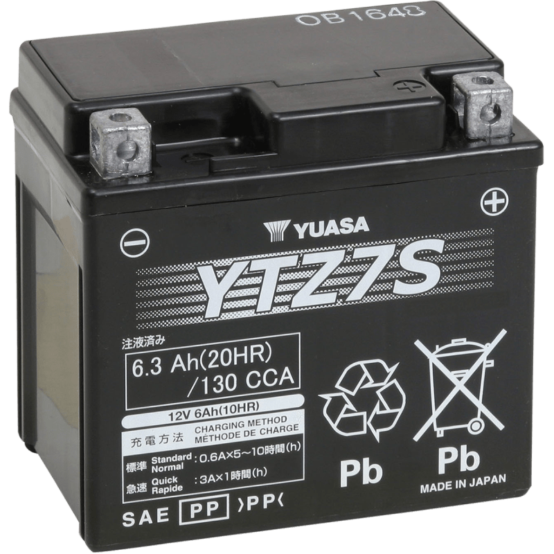 YUASA YTZ7S FACTORY ACTIVATED 12V BATTERY (YUAM727ZS) - DRIVEN Canada's Powersports 048493727028YUAM727ZS