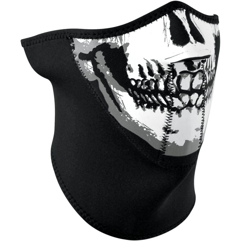 ZAN HEADGEAR 3 PANEL HALF MASK SKULL (WNFM002H3) - DRIVEN Canada's Powersports 642608044057WNFM002H3