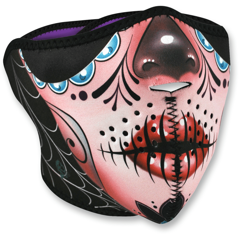 ZAN HEADGEAR HALF NEOPRENE SUGAR SKULL REVERSE - DRIVEN Canada's Powersports 642608045405WNFM082H