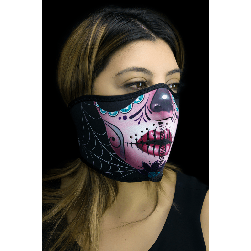 ZAN HEADGEAR HALF NEOPRENE SUGAR SKULL REVERSE - DRIVEN Canada's Powersports 642608045405WNFM082H