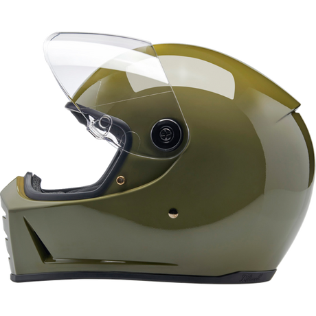 BILTWELL LANE SPLITTER ECE 22.06 Olive Green Left Side - Driven Powersports