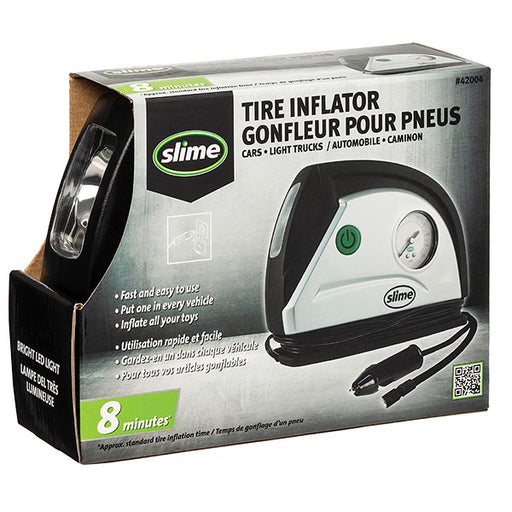 SLIME TIRE INFLATOR WITH LIGHT & GAUGE (42004) - Driven Powersports