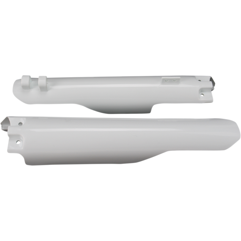 ACERBIS LWR FORK CVR SET- RM125/250:99-03 White Front - Driven Powersports