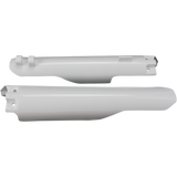 ACERBIS LWR FORK CVR SET- RM125/250:99-03 White Front - Driven Powersports