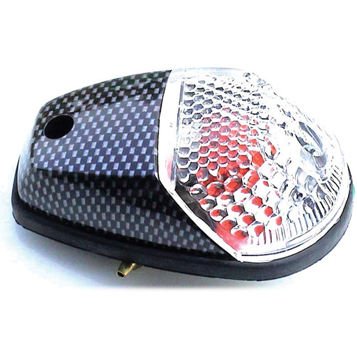 TOXIC FLUSH MOUNT TURN SIGNALS CARBON - CLEAR Clear - Driven Powersports