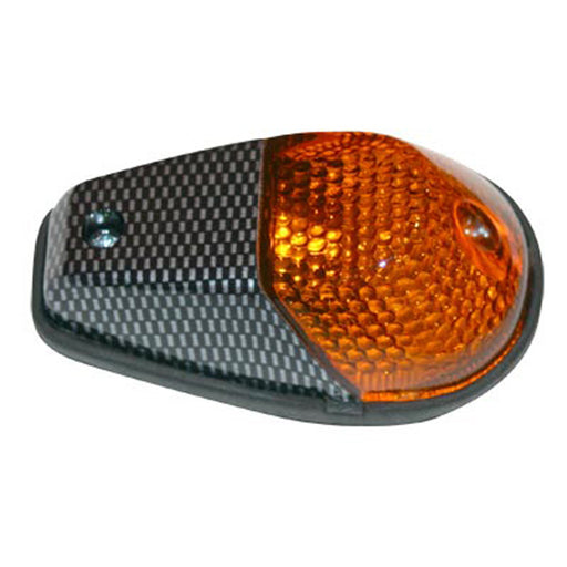 TOXIC FLUSH MOUNT TURN SIGNALS CARBON - AMBER Amber - Driven Powersports