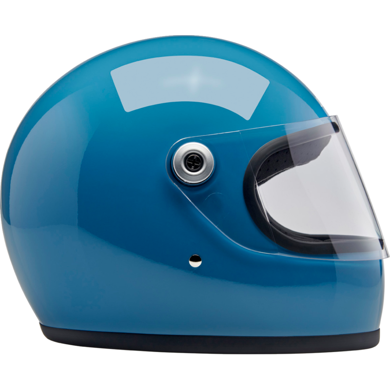 BILTWELL HELMET GRINGO S Blue Right Side - Driven Powersports