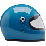 BILTWELL HELMET GRINGO S Blue Right Side - Driven Powersports