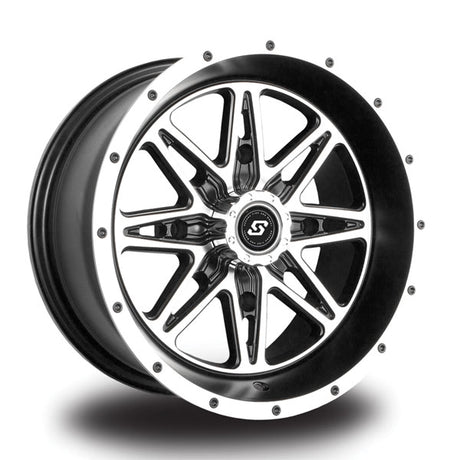 SEDONA BADLANDS MACHINED RIM 12X7 4/137 5+2 - Driven Powersports