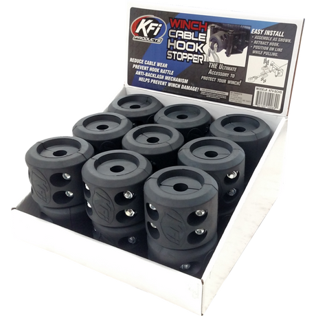 KFI PRODUCTS SPLIT CABLE HOOK STOPPER - 18 PACK - COUNTER TOP Front - Driven Powersports