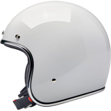 BILTWELL HELMET BONANZA Gloss White Left Side - Driven Powersports