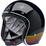 BILTWELL HELMET BONANZA Gloss Black Spectrum 3/4 Left - Driven Powersports