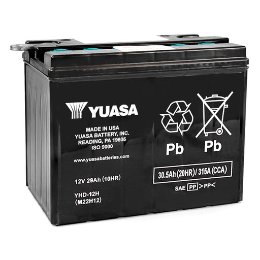 YUASA Conventional Battery (YUAM22H12TWN) - Driven Powersports