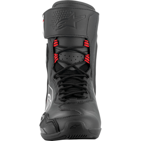 ALPINESTARS SHOE SUPERFASTER Black/Gray/Bright Red Front - Driven Powersports