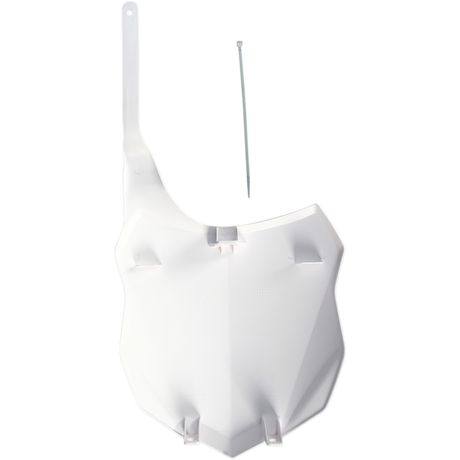ACERBIS FRONT # PLATE- KX250F/450F:13-13 White Back - Driven Powersports