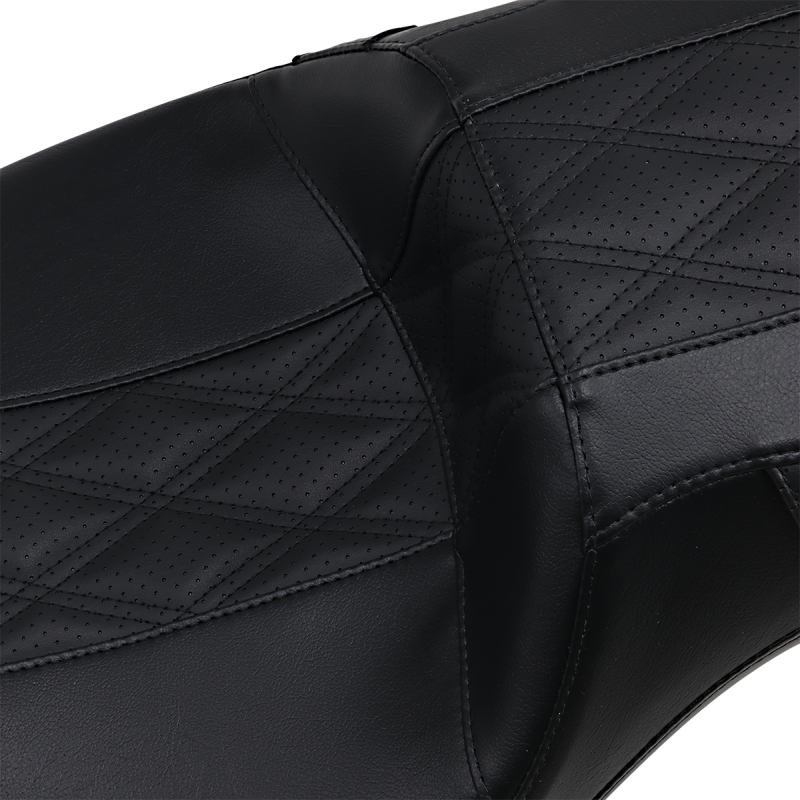 LE PERA SEAT OCAST 2UP DLL FLH 08 + (ALL BUT TRIKES) Black Front - Driven Powersports
