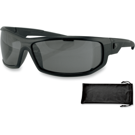 BOBSTER AXL FRAME ANTI-FOG SMOKED LENS Black 3/4 Front - Driven Powersports