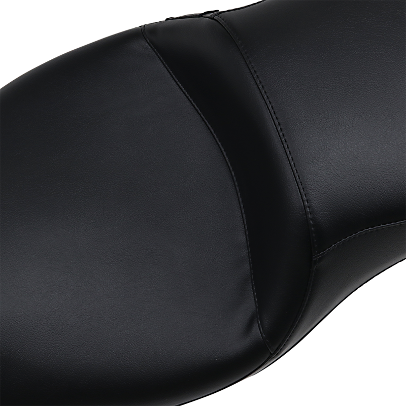 LE PERA SEAT OCAST 2UP DLL FLH 08 + (ALL BUT TRIKES) Smooth Black Front - Driven Powersports