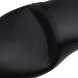 LE PERA SEAT OCAST 2UP DLL FLH 08 + (ALL BUT TRIKES) Smooth Black Front - Driven Powersports