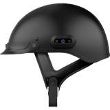 SENA CAVALRY-2, MESH HALF HELMET, Matte Black Left Side - Driven Powersports