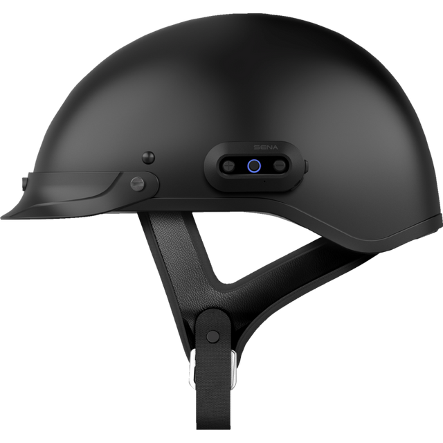 SENA CAVALRY-2, MESH HALF HELMET, Matte Black Left Side - Driven Powersports