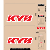 D'COR VISUALS DCOR KYB DECAL KIT Red Front - Driven Powersports
