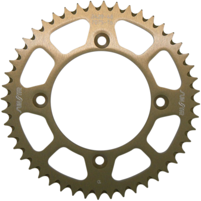SUNSTAR SPROCKETS 428-48T ALUMINUM REAR SPROCKET Front - Driven Powersports