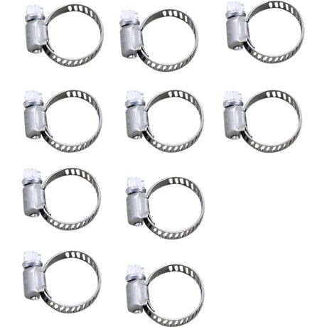 DRAG SPECIALTIES STAINLESS MINI-CLAMP 10PK DRAG Front - Driven Powersports