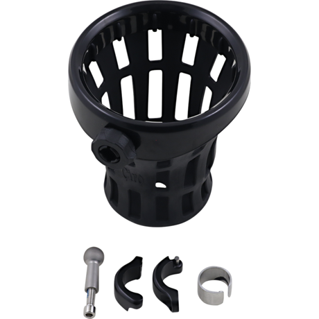 CIRO LLC Big Ass Drink Holder, Black, 7/8-1" Clamp, Black Front - Driven Powersports