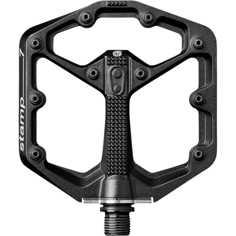CRANK BROTHERS PEDAL STAMP 7 Black Front - Driven Powersports